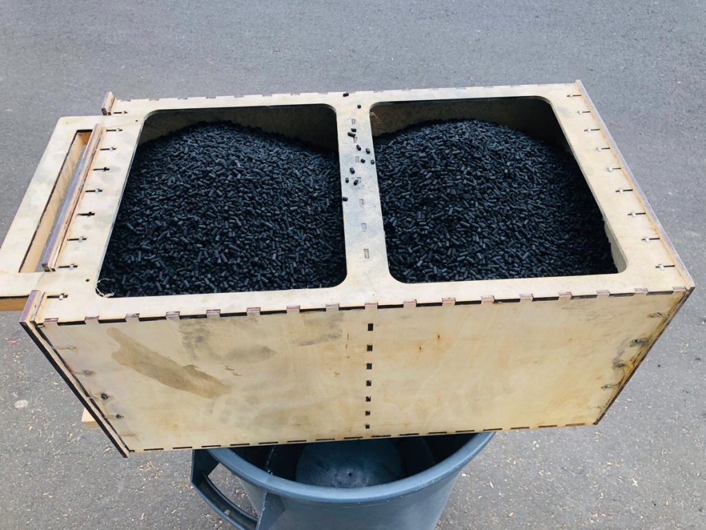 DIY Laser Fume Extractor [Stage 5] Activated Charcoal Filter Outside