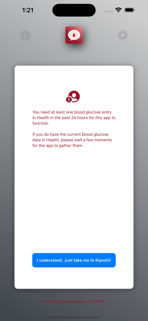 ShuggaShugga iOS iPhone app that announces blood glucose values from Health.